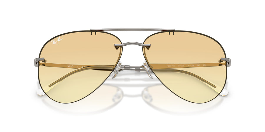 Metal Unisex Sunglass RB3791 – Gunmetal / Yellow Gradient Gray