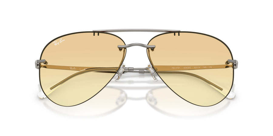 Metal Unisex Sunglass RB3791 – Gunmetal / Yellow Gradient Gray