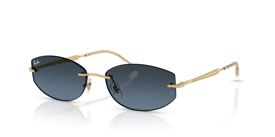 Metal Unisex Sunglass RB3792 – Dark Blue Gradient Dark Grey