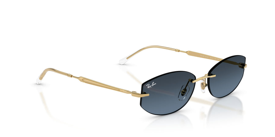 Metal Unisex Sunglass RB3792 – Dark Blue Gradient Dark Grey