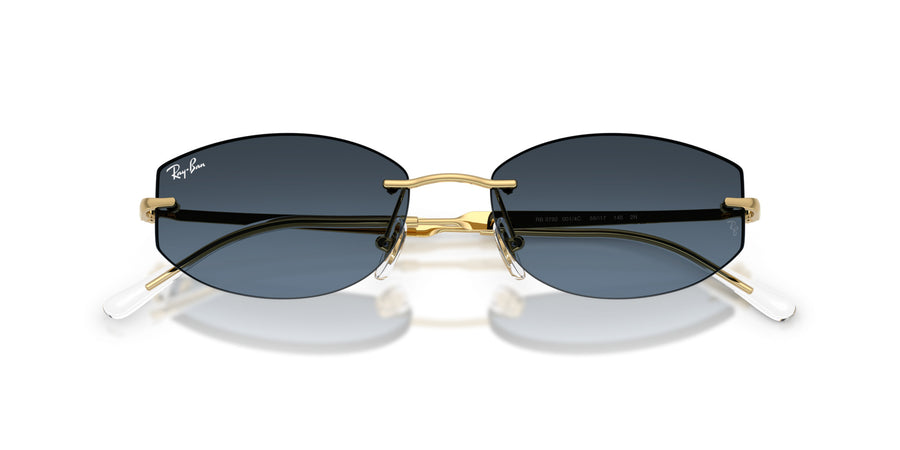 Metal Unisex Sunglass RB3792 – Dark Blue Gradient Dark Grey