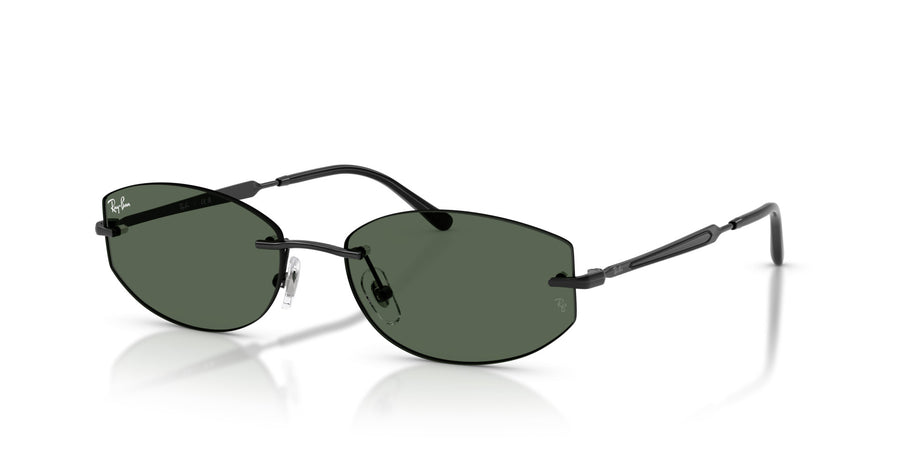 Metal Unisex Sunglass RB3792 – Black / Dark Green