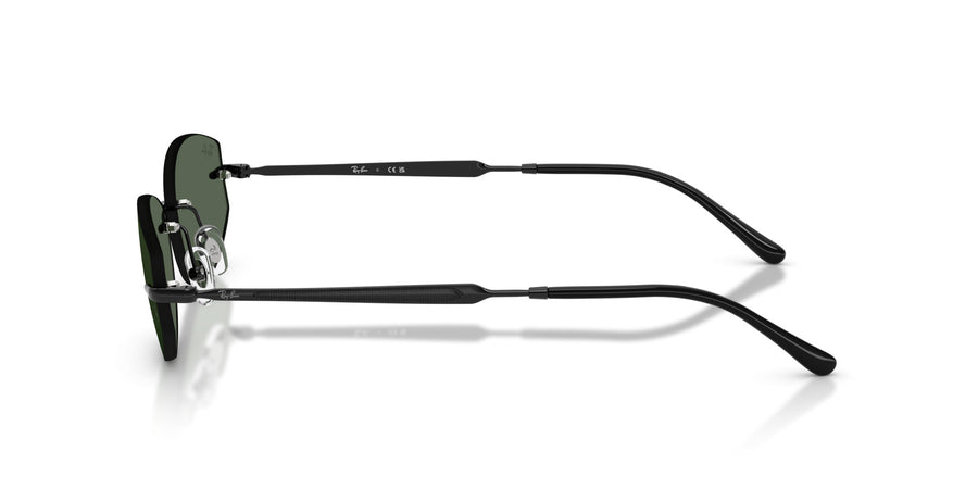 Metal Unisex Sunglass RB3792 – Black / Dark Green