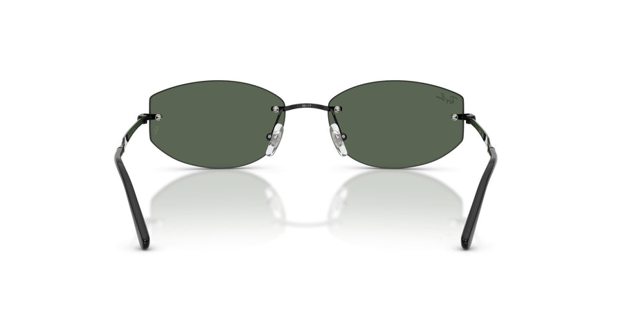 Metal Unisex Sunglass RB3792 – Black / Dark Green