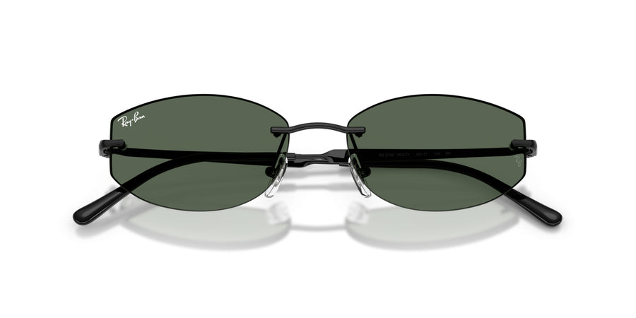 Metal Unisex Sunglass RB3792 – Black / Dark Green