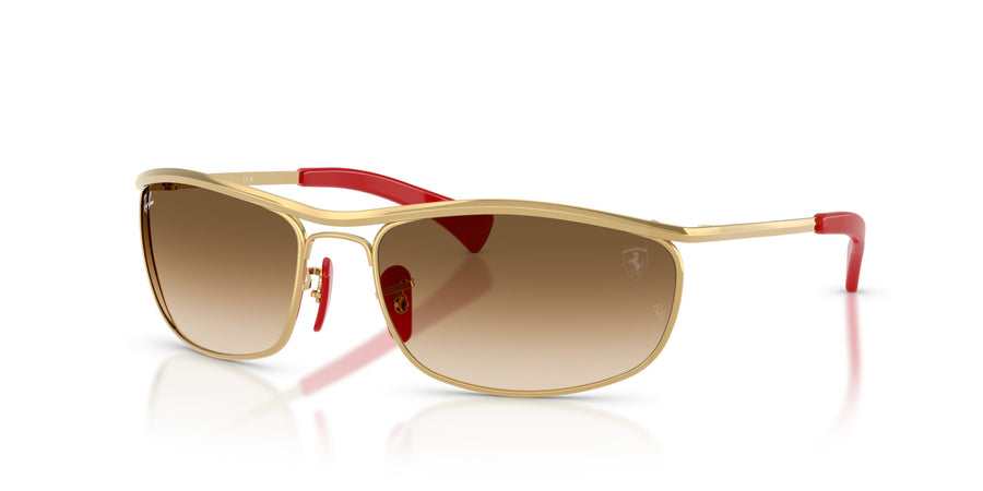 Metal Unisex Sunglass RB3819M – Gold / Clear Gradient Brown