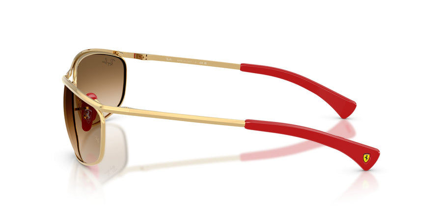 Metal Unisex Sunglass RB3819M – Gold / Clear Gradient Brown