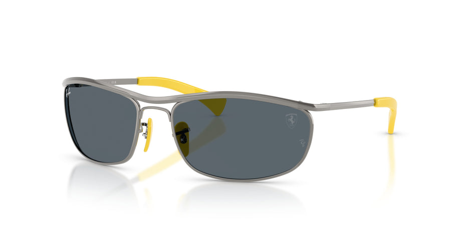 Metal Unisex Sunglass RB3819M – Gunmetal / Blue