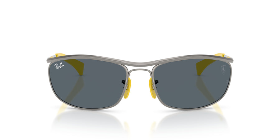 Metal Unisex Sunglass RB3819M – Gunmetal / Blue