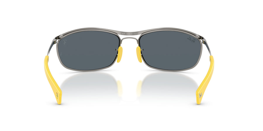 Metal Unisex Sunglass RB3819M – Gunmetal / Blue