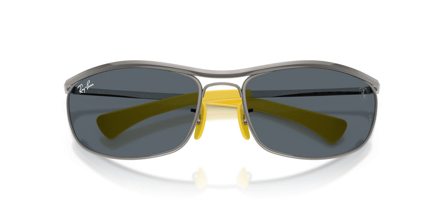 Metal Unisex Sunglass RB3819M – Gunmetal / Blue