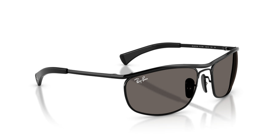 Metal Unisex Sunglass RB3819M – Black / Dark Grey