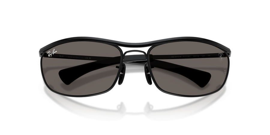 Metal Unisex Sunglass RB3819M – Black / Dark Grey