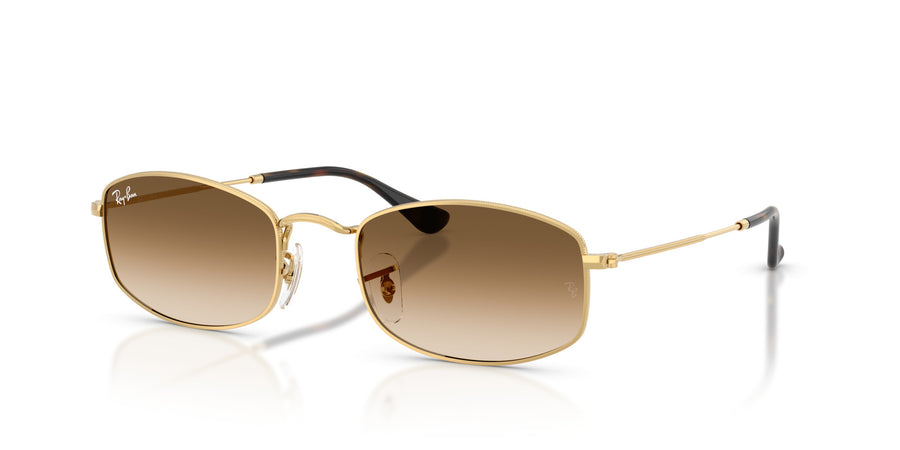 Metal Unisex Sunglass RB3832 – Gold / Clear Gradient Brown