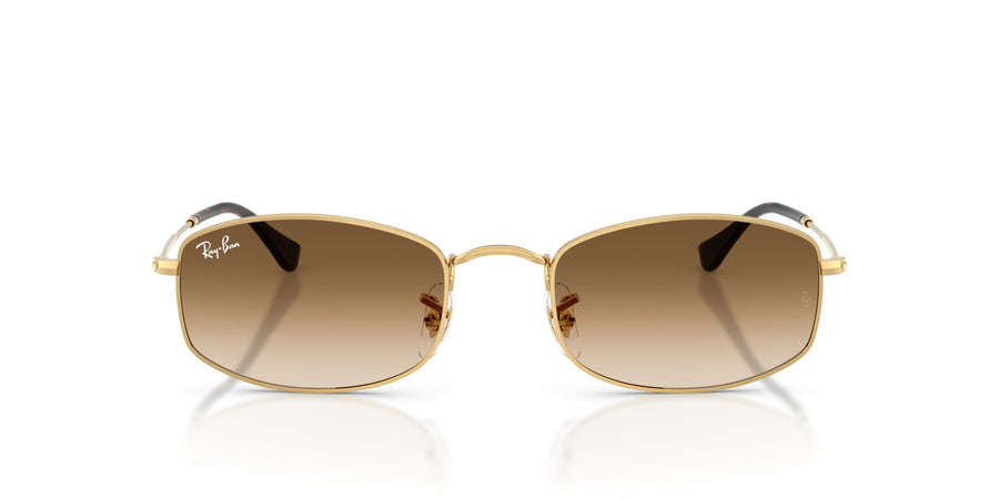 Metal Unisex Sunglass RB3832 – Gold / Clear Gradient Brown