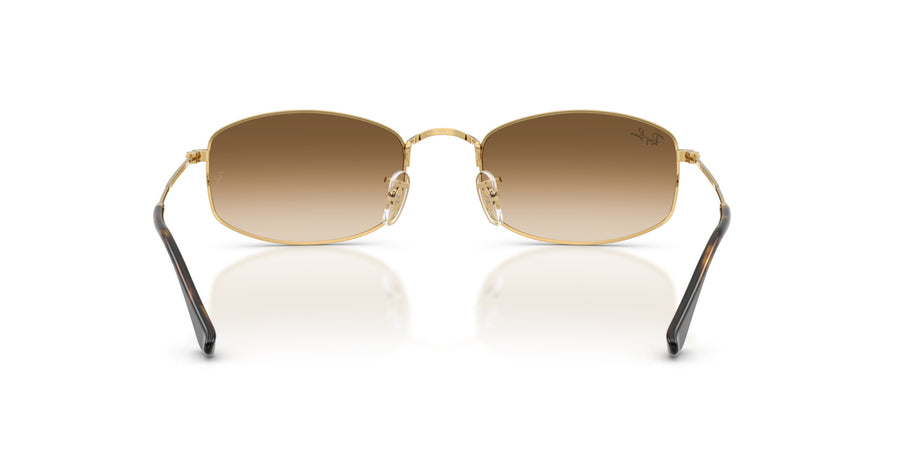 Metal Unisex Sunglass RB3832 – Gold / Clear Gradient Brown