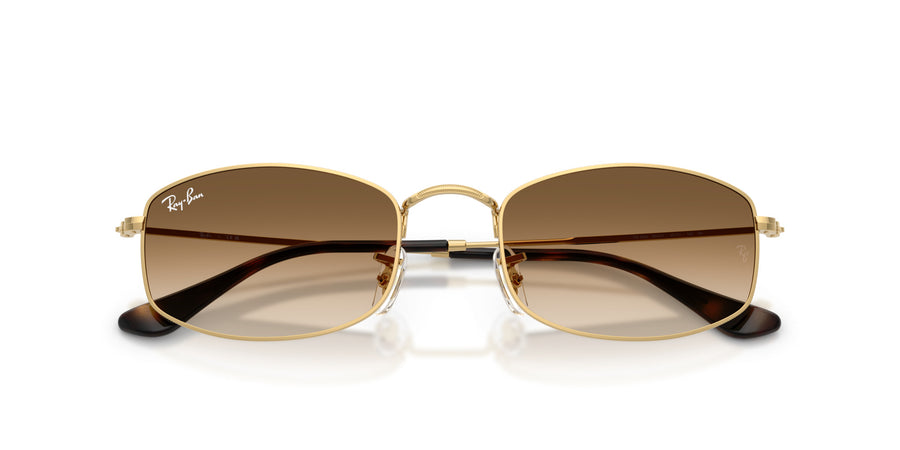 Metal Unisex Sunglass RB3832 – Gold / Clear Gradient Brown
