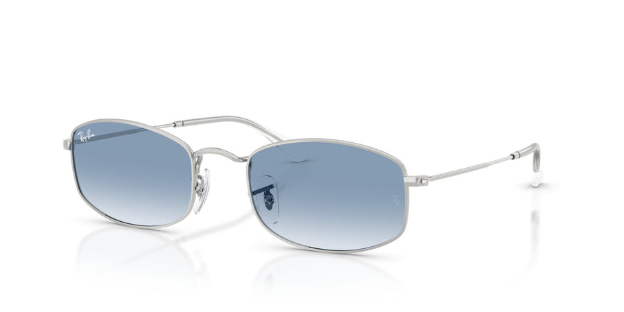 Metal Unisex Sunglass RB3832 – Silver / Clear Gradient Blue