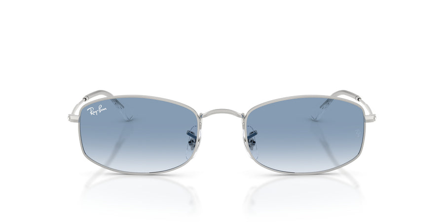 Metal Unisex Sunglass RB3832 – Silver / Clear Gradient Blue