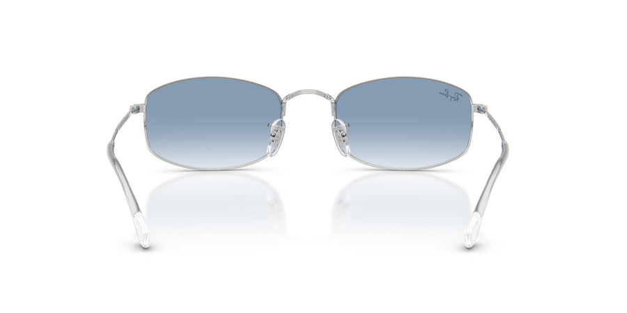 Metal Unisex Sunglass RB3832 – Silver / Clear Gradient Blue