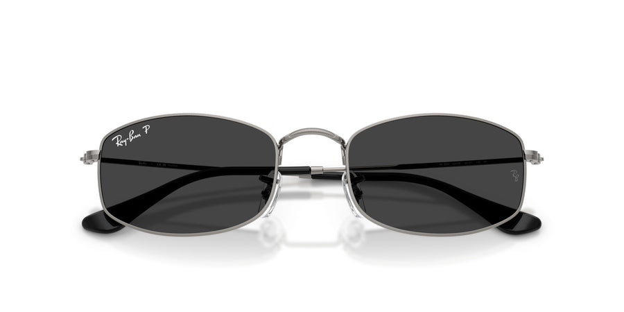 Metal Unisex Sunglass RB3832 – Gunmetal / Polar Black