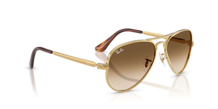 Metal Unisex Sunglass RB3925 – Gold / Clear Gradient Brown