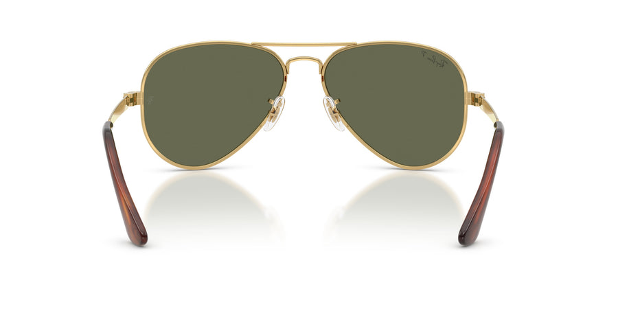 Metal Unisex Sunglass RB3925 – Gold / Green Polar