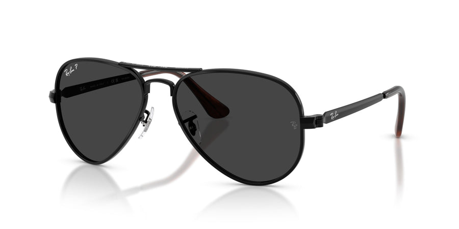 Metal Unisex Sunglass RB3925 – Black / Black Polar