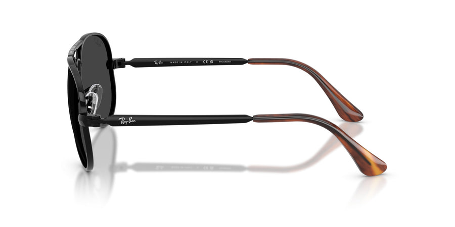 Metal Unisex Sunglass RB3925 – Black / Black Polar
