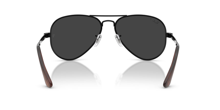 Metal Unisex Sunglass RB3925 – Black / Black Polar