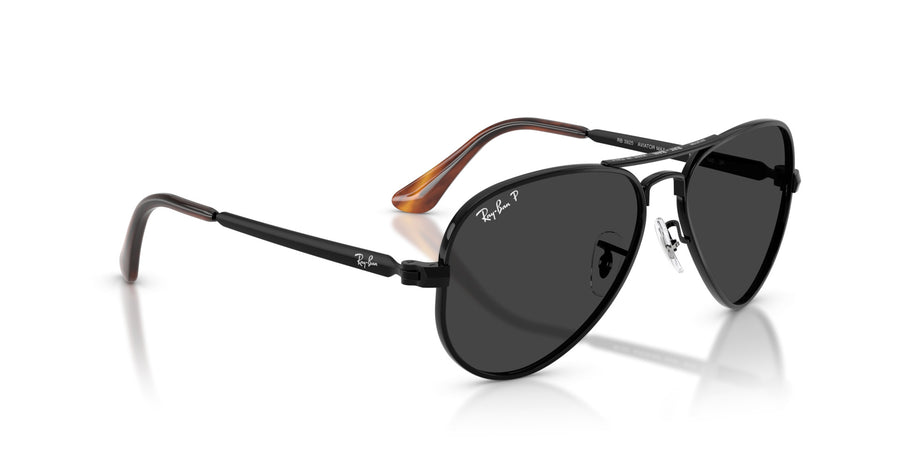 Metal Unisex Sunglass RB3925 – Black / Black Polar