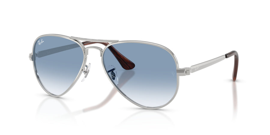 Metal Unisex Sunglass RB3925 – Silver / Clear Gradient Blue