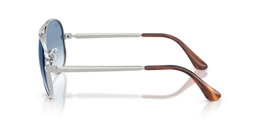 Metal Unisex Sunglass RB3925 – Silver / Clear Gradient Blue