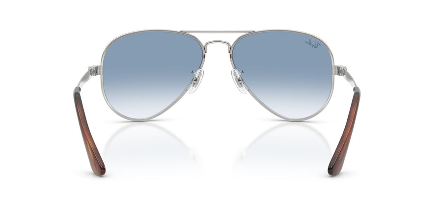 Metal Unisex Sunglass RB3925 – Silver / Clear Gradient Blue