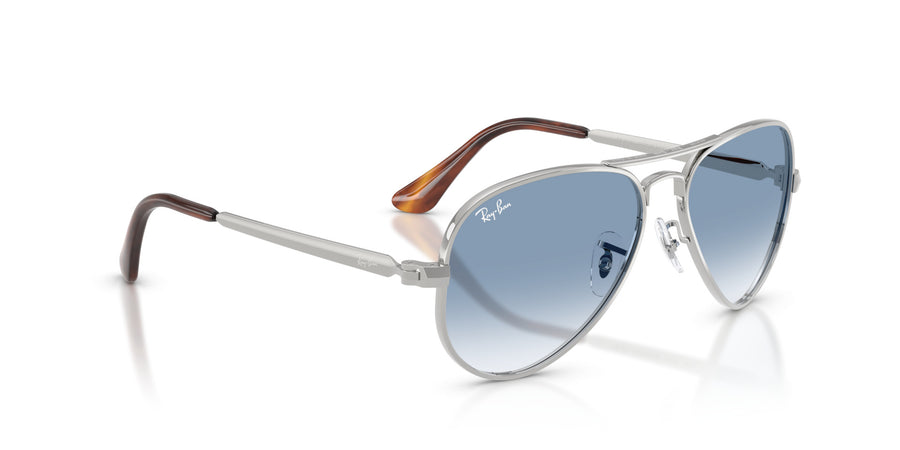 Metal Unisex Sunglass RB3925 – Silver / Clear Gradient Blue