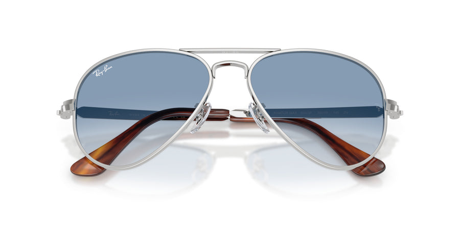 Metal Unisex Sunglass RB3925 – Silver / Clear Gradient Blue