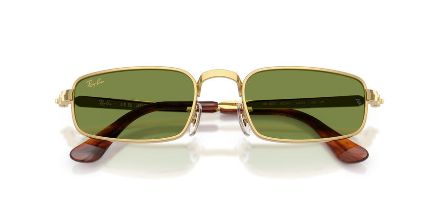 Metal Unisex Sunglass RB3927 – Gold / Green