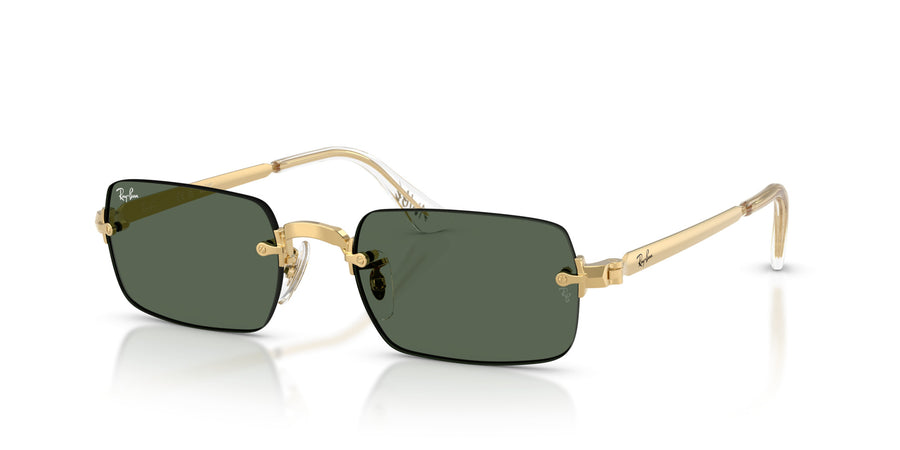 Metal Unisex Sunglass RB3928 – Gold / Dark Green