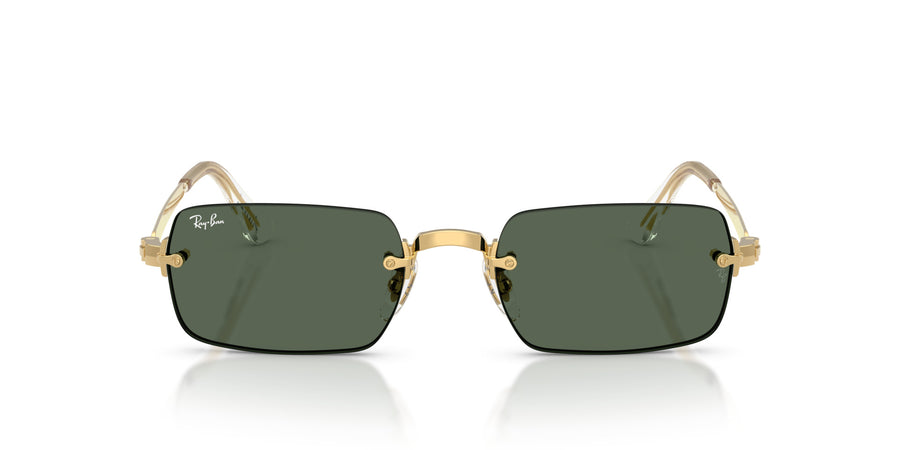 Metal Unisex Sunglass RB3928 – Gold / Dark Green