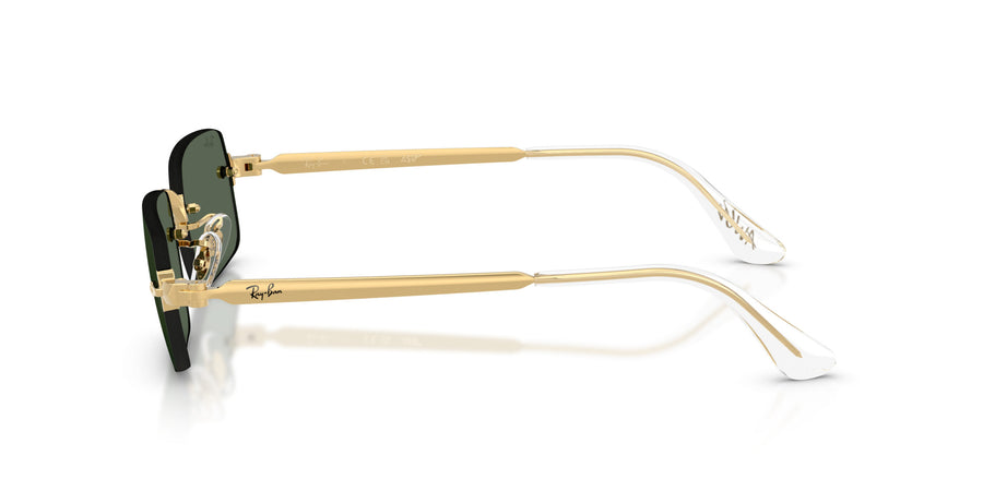 Metal Unisex Sunglass RB3928 – Gold / Dark Green