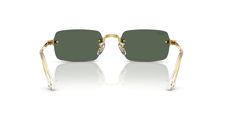 Metal Unisex Sunglass RB3928 – Gold / Dark Green