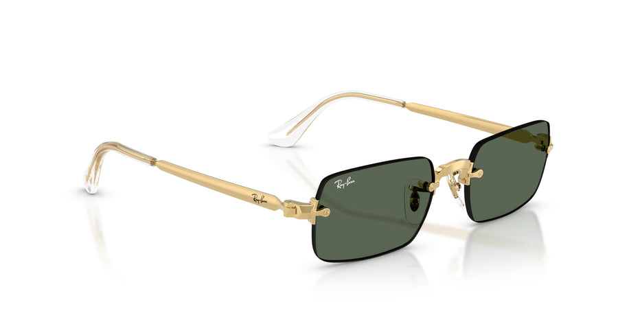 Metal Unisex Sunglass RB3928 – Gold / Dark Green