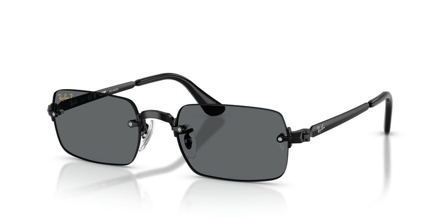Metal Unisex Sunglass RB3928 – Black / Dark Grey Polar