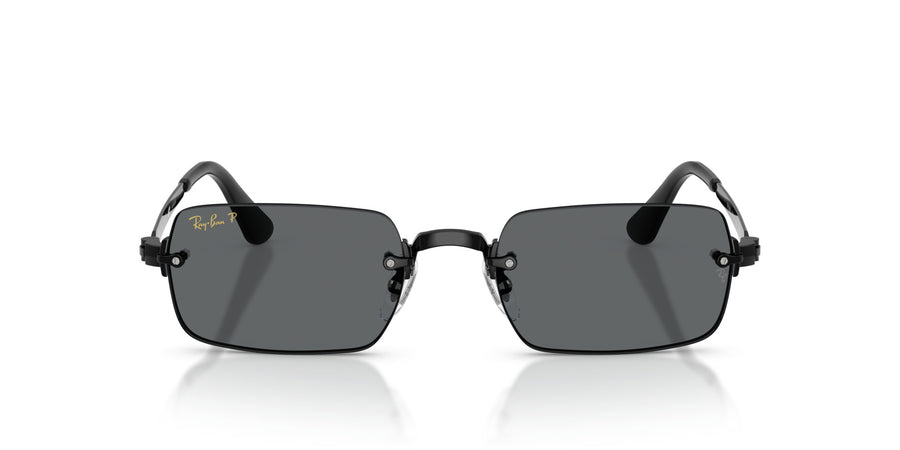 Metal Unisex Sunglass RB3928 – Black / Dark Grey Polar