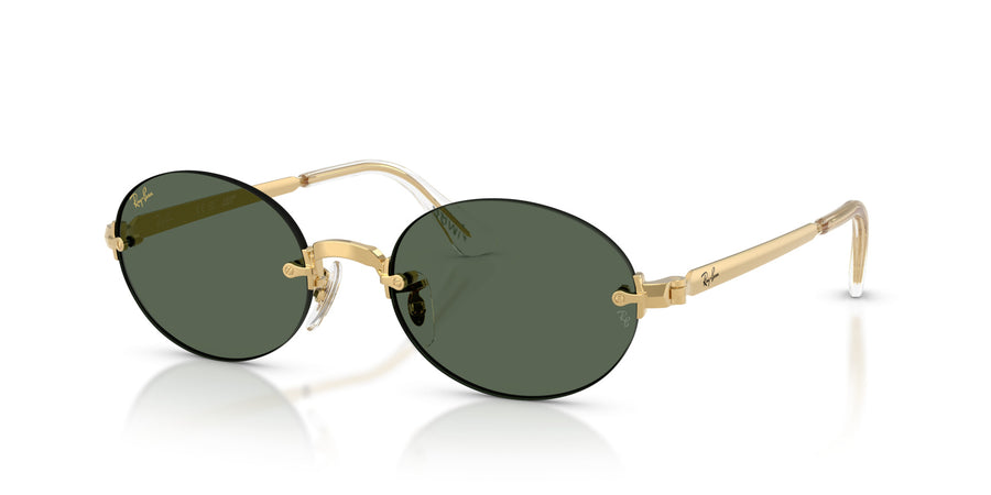 Metal Unisex Sunglass RB3929 – Gold / Dark Green