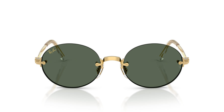 Metal Unisex Sunglass RB3929 – Gold / Dark Green