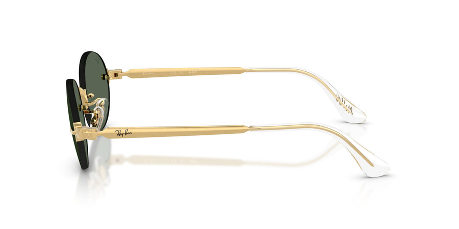 Metal Unisex Sunglass RB3929 – Gold / Dark Green