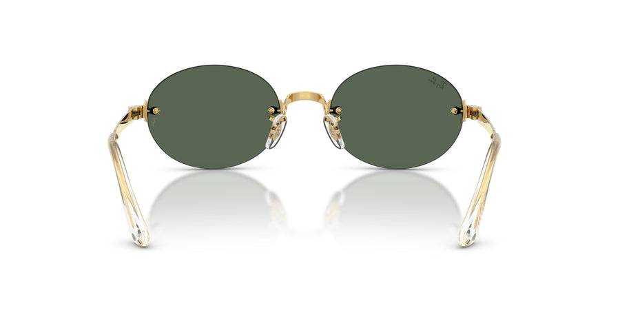 Metal Unisex Sunglass RB3929 – Gold / Dark Green