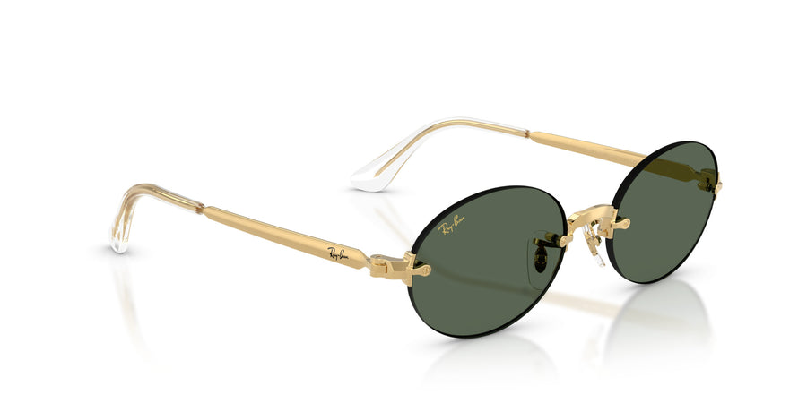 Metal Unisex Sunglass RB3929 – Gold / Dark Green