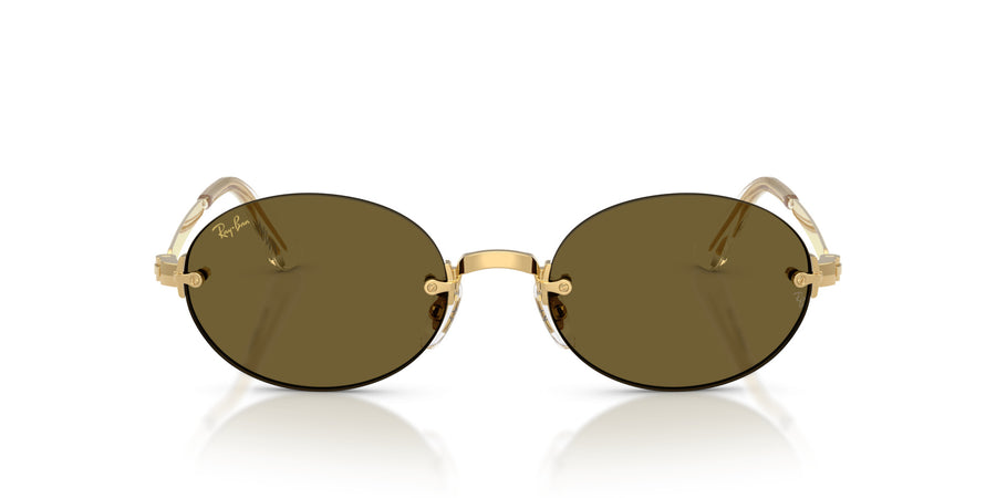 Metal Unisex Sunglass RB3929 – Gold / Dark Brown
